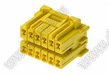 MOLEX CP-3.3™ 5056051203 корпус двухрядной розетки на кабель, цвет желтый; P=3,3мм; 12-конт.