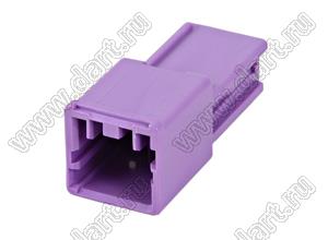 MOLEX CP-3.3™ 5046940209 корпус однорядной вилки на кабель, цвет фиолетовый; P=3,3мм; 2-конт.