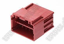 MOLEX CP-3.3™ 5056061202 корпус двухрядной вилки на кабель, цвет красный; P=3,3мм; 12-конт.