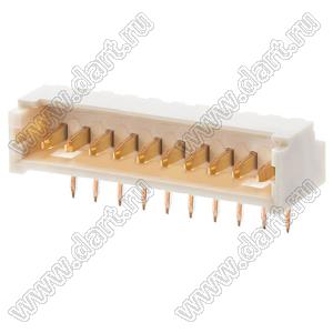 MOLEX PicoBlade™ 530481050 вилка горизонтальная для выводного монтажа; 10-конт.