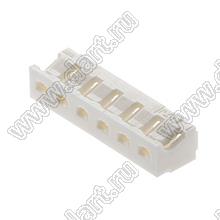 MOLEX Board-in2.0™ 510150600 корпус прямого соединителя на кабель; шаг 2,00мм; 6-конт.