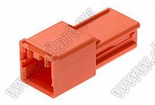 MOLEX CP-3.3™ 5046940208 корпус однорядной вилки на кабель, цвет оранжевый; P=3,3мм; 2-конт.