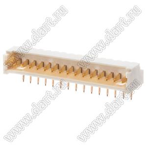 MOLEX PicoBlade™ 530481550 вилка горизонтальная для выводного монтажа; 15-конт.