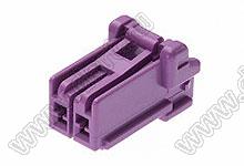 MOLEX CP-3.3™ 5046930209 корпус однорядной розетки на кабель, цвет фиолетовый; P=3,3мм; 2-конт.