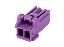 MOLEX CP-3.3™ 5046930209 корпус однорядной розетки на кабель, цвет фиолетовый; P=3,3мм; 2-конт.