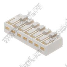 MOLEX Board-in 2.5™ 510350700 корпус прямого соединителя на кабель; шаг 2,50мм; 7-конт.