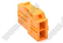 MOLEX CP-6.5™ 1510492200 корпус двухрядной розетки на кабель, цвет оранжевый; 2-конт.