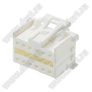 MOLEX MicroClasp™ 513531200 корпус двухрядной вилки на кабель, цвет натуральный; 12-конт.