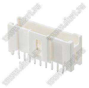 MOLEX MicroClasp™ 559320910 вилка однорядная прямая с направляющими на плату, цвет натуральный; 9-конт.