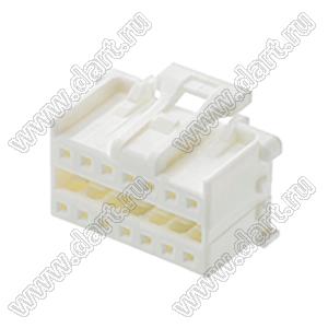 MOLEX MicroClasp™ 513531400 корпус двухрядной вилки на кабель, цвет натуральный; 14-конт.