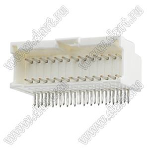 MOLEX MicroClasp™ 559592630 вилка двухрядная прямая без направляющих на плату, цвет натуральный; 26-конт.