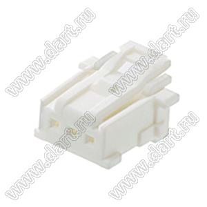 MOLEX MicroClasp™ 513820300 корпус однорядной розетки на кабель, цвет натуральный; 3-конт.