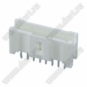 MOLEX MicroClasp™ 559320830 вилка однорядная прямая без направляющих на плату, цвет натуральный; 8-конт.