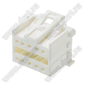 MOLEX MicroClasp™ 513531000 корпус двухрядной вилки на кабель, цвет натуральный; 10-конт.