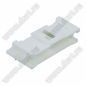 MOLEX MicroClasp™ 559351030 вилка однорядная угловая без направляющих на плату, цвет натуральный; 10-конт.