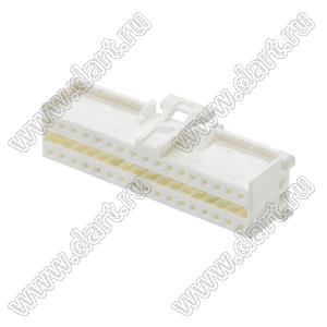 MOLEX MicroClasp™ 513533400 корпус двухрядной вилки на кабель, цвет натуральный; 34-конт.