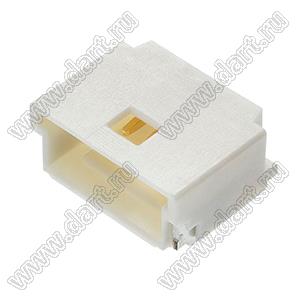 MOLEX Pico-Clasp™ 2023960207 вилка SMD однорядная горизонтальная на плату, цвет натуральный; 1кв.мм; 2-конт.