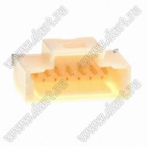 MOLEX Pico-Clasp™ 5044490707 вилка SMD однорядная вертикальная на плату, цвет натуральный; шаг 1,0мм; 7-конт.