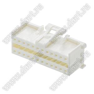 MOLEX MicroClasp™ 513532400 корпус двухрядной вилки на кабель, цвет натуральный; 24-конт.