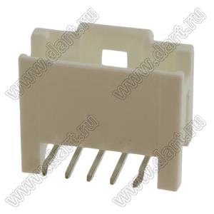 MOLEX MicroClasp™ 559350530 вилка однорядная угловая без направляющих на плату, цвет натуральный; 5-конт.