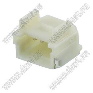 MOLEX Pico-Clasp™ 5019530407 вилка SMD однорядная горизонтальная на плату, цвет натуральный; шаг 1,0мм; 4-конт.