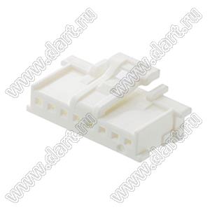 MOLEX MicroClasp™ 513820800 корпус однорядной розетки на кабель, цвет натуральный; 8-конт.