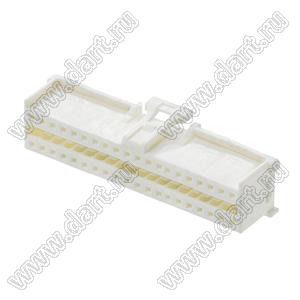 MOLEX MicroClasp™ 513534000 корпус двухрядной вилки на кабель, цвет натуральный; 40-конт.