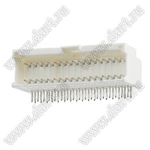 MOLEX MicroClasp™ 559593430 вилка двухрядная прямая без направляющих на плату, цвет натуральный; 34-конт.