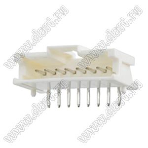 MOLEX MicroClasp™ 559350810 вилка однорядная угловая с направляющими на плату, цвет натуральный; 8-конт.