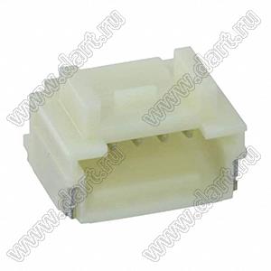 MOLEX Pico-Clasp™ 5019530507 вилка SMD однорядная горизонтальная на плату, цвет натуральный; шаг 1,0мм; 5-конт.