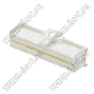 MOLEX MicroClasp™ 513533600 корпус двухрядной вилки на кабель, цвет натуральный; 36-конт.