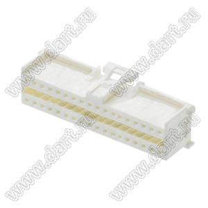 MOLEX MicroClasp™ 513533600 корпус двухрядной вилки на кабель, цвет натуральный; 36-конт.