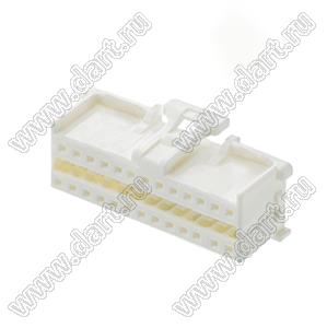 MOLEX MicroClasp™ 513532600 корпус двухрядной вилки на кабель, цвет натуральный; 26-конт.