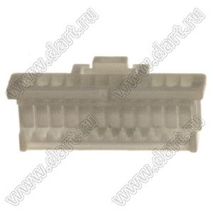 MOLEX Pico-Clasp™ 5013301200 корпус однорядной розетки на кабель, цвет натуральный; шаг 1,0мм; 12-конт.