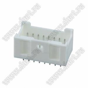 MOLEX MicroClasp™ 559171630 вилка двухрядная прямая без направляющих на плату, цвет натуральный; 16-конт.