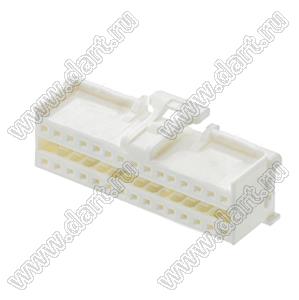 MOLEX MicroClasp™ 513533000 корпус двухрядной вилки на кабель, цвет натуральный; 30-конт.