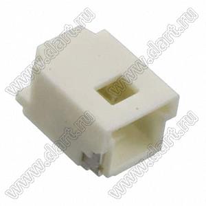 MOLEX Pico-Clasp™ 5015680207 вилка SMD однорядная горизонтальная на плату, цвет натуральный; шаг 1,0мм; 2-конт.