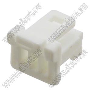 MOLEX Pico-Clasp™ 5019390300 корпус однорядной розетки на кабель, цвет натуральный; шаг 1,0мм; 3-конт.