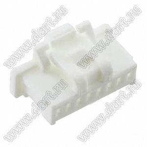 MOLEX Pico-Clasp™ 5013300800 корпус однорядной розетки на кабель, цвет натуральный; шаг 1,0мм; 8-конт.