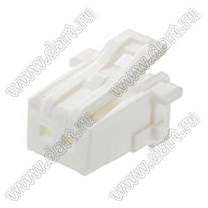 MOLEX MicroClasp™ 513820200 корпус однорядной розетки на кабель, цвет натуральный; 2-конт.