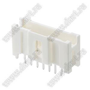 MOLEX MicroClasp™ 559320710 вилка однорядная прямая с направляющими на плату, цвет натуральный; 7-конт.