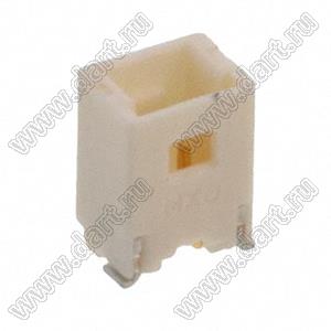 MOLEX Pico-Clasp™ 5044490207 вилка SMD однорядная вертикальная на плату, цвет натуральный; шаг 1,0мм; 2-конт.