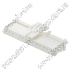 MOLEX MicroClasp™ 513821400 корпус однорядной розетки на кабель, цвет натуральный; 14-конт.