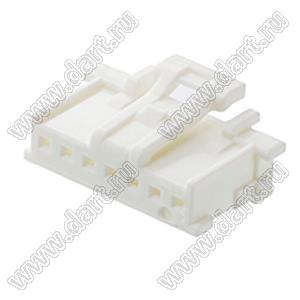 MOLEX MicroClasp™ 513820700 корпус однорядной розетки на кабель, цвет натуральный; 7-конт.