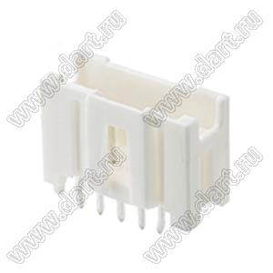 MOLEX MicroClasp™ 559320510 вилка однорядная прямая с направляющими на плату, цвет натуральный; 5-конт.