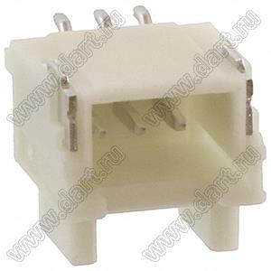 MOLEX Pico-Clasp™ 5019530307 вилка SMD однорядная горизонтальная на плату, цвет натуральный; шаг 1,0мм; 3-конт.