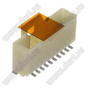 MOLEX Pico-Clasp™ 5013311007 вилка SMD однорядная вертикальная на плату, цвет натуральный; шаг 1,0мм; 10-конт.