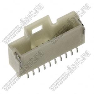 MOLEX Pico-Clasp™ 5015681007 вилка SMD однорядная горизонтальная на плату, цвет натуральный; шаг 1,0мм; 10-конт.