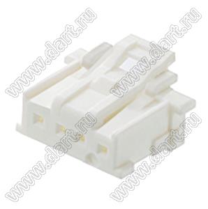 MOLEX MicroClasp™ 513820400 корпус однорядной розетки на кабель, цвет натуральный; 4-конт.