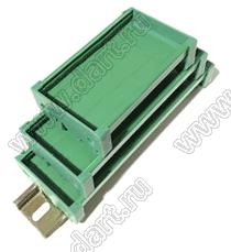 UM50-120 профилированный корпус на стандартный электрический DIN-рельс; L=120мм; пластик; зеленый